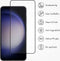 Accezz Screenprotector Geschikt voor Samsung Galaxy S22 / S23 - Accezz Gehard glas Full Cover screenprotector met bio applicator