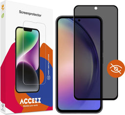 Accezz Screenprotector Geschikt voor Samsung Galaxy S23 FE / A54 (5G) - Accezz Gehard glas Privacy Screenprotector