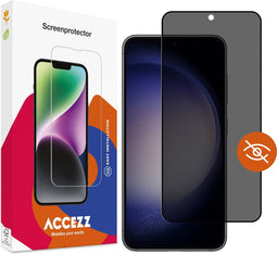 Accezz Screenprotector Geschikt voor Samsung Galaxy S23 / S22 - Accezz Gehard glas Privacy Screenprotector