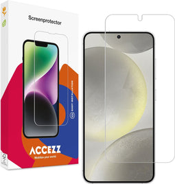Accezz Screenprotector Geschikt voor Samsung Galaxy S24 - Accezz Gehard Glas Screenprotector