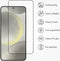Accezz Screenprotector Geschikt voor Samsung Galaxy S24 - Accezz Gehard glas Full Cover screenprotector met bio applicator