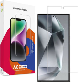 Accezz Screenprotector Geschikt voor Samsung Galaxy S24 Ultra - Accezz Gehard Glas Screenprotector