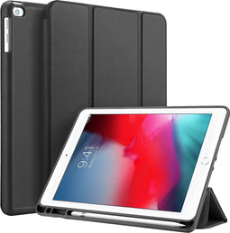 Accezz Tablet Hoes Geschikt voor iPad 2017 (5e generatie) / iPad 6e generatie (2018) / iPad Air / iPad Air 2 - Accezz Smart Silicone Bookcase - Zwart