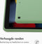 Accezz Tablet Hoes Geschikt voor iPad 8 10.2 (2020) 8e generatie / iPad 7 10.2 (2019) 7e generatie / iPad 9 10.2 (2021) 9e generatie - Accezz Liquid Silicone Backcover zonder penhouder - Lichtgroen /Lichtgroen