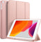 Accezz Tablet Hoes Geschikt voor iPad 8 (2020) 8e generatie / iPad 7 (2019) 7e generatie / iPad 9 (2021) 9e generatie - Accezz Smart Silicone Bookcase - Rosé goud / Rose goud