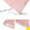 Accezz Tablet Hoes Geschikt voor iPad 8 (2020) 8e generatie / iPad 7 (2019) 7e generatie / iPad 9 (2021) 9e generatie - Accezz Smart Silicone Bookcase - Rosé goud / Rose goud