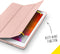 Accezz Tablet Hoes Geschikt voor iPad 8 (2020) 8e generatie / iPad 7 (2019) 7e generatie / iPad 9 (2021) 9e generatie - Accezz Smart Silicone Bookcase - Rosé goud / Rose goud