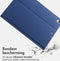 Accezz Tablet Hoes Geschikt voor iPad Air 2 (2014) / iPad Air 1 (2013) / iPad 6 (2018) 9.7 inch / iPad 5 (2017) 9.7 inch - Accezz Classic Tablet Case - Donkerblauw /Donkerblauw