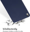 Accezz Tablet Hoes Geschikt voor iPad Air 4 (2020) /iPad Air 11 inch (2024) M2 / iPad Air 5 (2022) - Accezz Liquid Silicone Backcover met penhouder - Donkerblauw /Donkerblauw