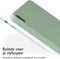 Accezz Tablet Hoes Geschikt voor iPad Air 4 (2020) /iPad Air 11 inch (2024) M2 / iPad Air 5 (2022) - Accezz Liquid Silicone Backcover met penhouder - Lichtgroen /Lichtgroen