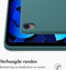 Accezz Tablet Hoes Geschikt voor iPad Air 4 (2020) /iPad Air 11 inch (2024) M2 / iPad Air 5 (2022) - Accezz Liquid Silicone Backcover met penhouder - Donkergroen /Donkergroen