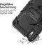 Accezz Tablet Hoes Geschikt voor iPad Mini 7 (2024) / iPad Mini 6 (2021) - Accezz Rugged Backcover Shoulder Strap - Zwart /Zwart