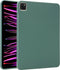 Accezz Tablet Hoes Geschikt voor iPad Pro 11 (2022) / iPad Pro 11 (2021) / iPad Pro 11 (2020) / iPad Pro 11 (2018) - Accezz Liquid Silicone Backcover met penhouder - Donkergroen /Donkergroen