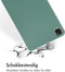 Accezz Tablet Hoes Geschikt voor iPad Pro 11 (2022) / iPad Pro 11 (2021) / iPad Pro 11 (2020) / iPad Pro 11 (2018) - Accezz Liquid Silicone Backcover met penhouder - Donkergroen /Donkergroen