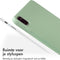 Accezz Tablet Hoes Geschikt voor iPad Pro 11 (2022) / iPad Pro 11 (2021) / iPad Pro 11 (2020) / iPad Pro 11 (2018) - Accezz Liquid Silicone Backcover met penhouder - Lichtgroen /Lichtgroen