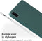 Accezz Tablet Hoes Geschikt voor iPad Pro 11 (2022) / iPad Pro 11 (2021) / iPad Pro 11 (2020) / iPad Pro 11 (2018) - Accezz Liquid Silicone Backcover met penhouder - Donkergroen /Donkergroen