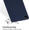 Accezz Tablet Hoes Geschikt voor iPad Pro 12.9 (2020) / iPad Pro 12.9 (2022) / iPad Pro 12.9 (2021) - Accezz Liquid Silicone Backcover met penhouder - Donkerblauw /Donkerblauw