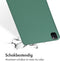Accezz Tablet Hoes Geschikt voor iPad Pro 12.9 (2021) / iPad Pro 12.9 (2020) / iPad Pro 12.9 (2022) - Accezz Liquid Silicone Backcover met penhouder - Donkergroen /Donkergroen