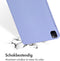 Accezz Tablet Hoes Geschikt voor iPad Pro 12.9 (2021) / iPad Pro 12.9 (2020) / iPad Pro 12.9 (2022) - Accezz Liquid Silicone Backcover met penhouder - Lila /Lila