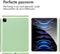 Accezz Tablet Hoes Geschikt voor iPad Pro 12.9 (2021) / iPad Pro 12.9 (2020) / iPad Pro 12.9 (2022) - Accezz Liquid Silicone Backcover met penhouder - Lichtgroen /Lichtgroen