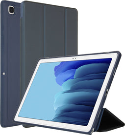 Accezz Tablet Hoes Geschikt voor Samsung Galaxy Tab A7 - Accezz Smart Silicone Bookcase - Donkerblauw /Donkerblauw