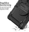 Accezz Tablet Hoes Geschikt voor Samsung Galaxy Tab A7 Lite - Accezz Rugged Backcover Shoulder Strap - Zwart /Zwart