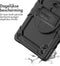 Accezz Tablet Hoes - Geschikt voor Samsung Galaxy Tab A8 (2021/2022) - Rugged Backcover Shoulder Strap - Zwart