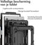 Accezz Tablet Hoes - Geschikt voor Samsung Galaxy Tab A8 (2021/2022) - Rugged Backcover Shoulder Strap - Zwart