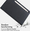 Accezz Tablet Hoes Geschikt voor Samsung Galaxy Tab S9 11.0 inch FE / Tab S9 - Accezz Classic Tablet Case - Zwart /Zwart