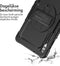 Accezz Tablet Hoes Geschikt voor Samsung Galaxy Tab S9 11.0 inch Ultra / Tab S10 Ultra - Accezz Rugged Backcover Shoulder Strap - Zwart /Zwart