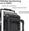 Accezz Tablet Hoes Geschikt voor Samsung Galaxy Tab S9 Plus - Accezz Rugged Backcover Shoulder Strap - Zwart