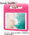 Accezz Tablet Hoes Kinderen Geschikt voor iPad 9 10.2 (2021) 9e generatie / iPad 7 10.2 (2019) 7e generatie / iPad 8 10.2 (2020) 8e generatie - Accezz Kidsproof Backcover met handvat b2b - Roze /Roze