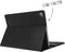 Accezz Tablet Hoes met Toetsenbord - Geschikt voor iPad Air 2 (2014) / Air 1 (2013) / 6e generatie (2018) 9.7 inch / 5e generatie (2017) 9.7 inch - QWERTY Bluetooth Keyboard Bookcase - Zwart