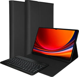 Accezz Tablet Hoes met Toetsenbord - Geschikt voor Samsung Galaxy Tab S9 11.0 inch Ultra - QWERTY Bluetooth Keyboard Bookcase - Zwart