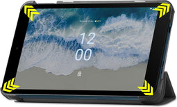 Accezz Trifold Bookcase hoesje voor Nokia T10 2022 – Zwart