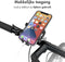 Accezz Universele Telefoonhouder Fiets - GSM Houder Fiets - Telefoonhouder Motor & Scooter - 360° Rotatie - Zwart