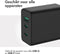 Accezz USB C Oplader met Fast Charge GaN technologie - 65W - 3 apparaten tegelijk laden - Snellader Smartphones, Tablets en Laptops - Zwart