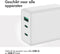 Accezz USB C Oplader met Fast Charge GaN technologie - 65W - 3 apparaten tegelijk laden - Snellader Smartphones, Tablets en Laptops - Wit