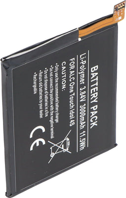 Accu geschikt voor Alcatel One Touch Idol 4S, Li-Polymer, 3.84V, 3000mAh, 11.5Wh, ingebouwd, zonder gereedschap