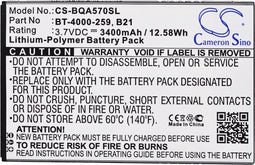 Accu geschikt voor BQ Aquaris 5.7 B21, BT-4000-259 Li-Polymer 3,7 volt 3400mAh