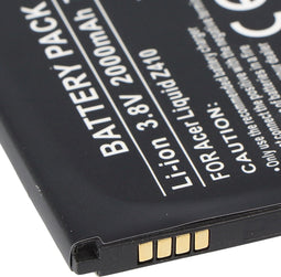 Accu geschikt voor de Acer Liquid Liquid M330, Liquid M330 Dual SIM, Liquid M330 LTE, Liquid Z320, Liquid Z320 Dual SIM, Liquid Z330, Liquid Z330 LTE Dual SIM, Liquid Z410, T01, TM01