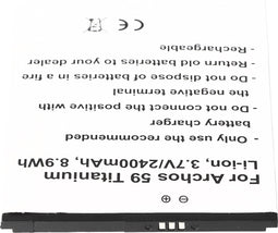 Accu geschikt voor de Archos 59 Titanium accu AC59TI