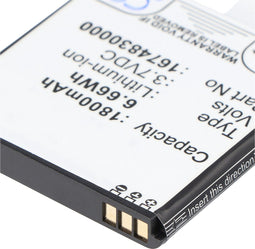 Accu geschikt voor Falk IBEX 25, IBEX 25 Touring, IBEX 32 batterij 1674830000