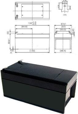 Accu geschikt voor FERM batterij Florin, FTHTB-12V, HGA1002, 0412-07, FTHT-12V