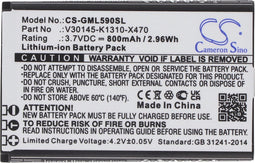 Accu geschikt voor Gigaset GL590, V30145-K1310-X470, 3.7V, 800mAh