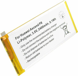 Accu geschikt voor Huawei Ascend P8, HB3447A9EBA 3.8 volt 2400mAh