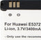 Accu geschikt voor Huawei E5372T, E5372S, Li-ion, 3.7V, 3400mAh, 12.6Wh