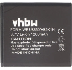 Accu geschikt voor Huawei Ideos U8650, C8650, Sonic, HB5K1H