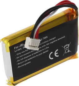 Accu geschikt voor JBL Charge Flip 2, JN151PH13849 3,7 volt 1800mAh 6,7Wh afmetingen ca. 56,5x29,5x10mm
