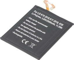 Accu geschikt voor LG K10 2018, K11 2018, K30, Li-Polymer, 3.85V, 2900mAh, 11.2Wh, ingebouwd, zonder gereedschap